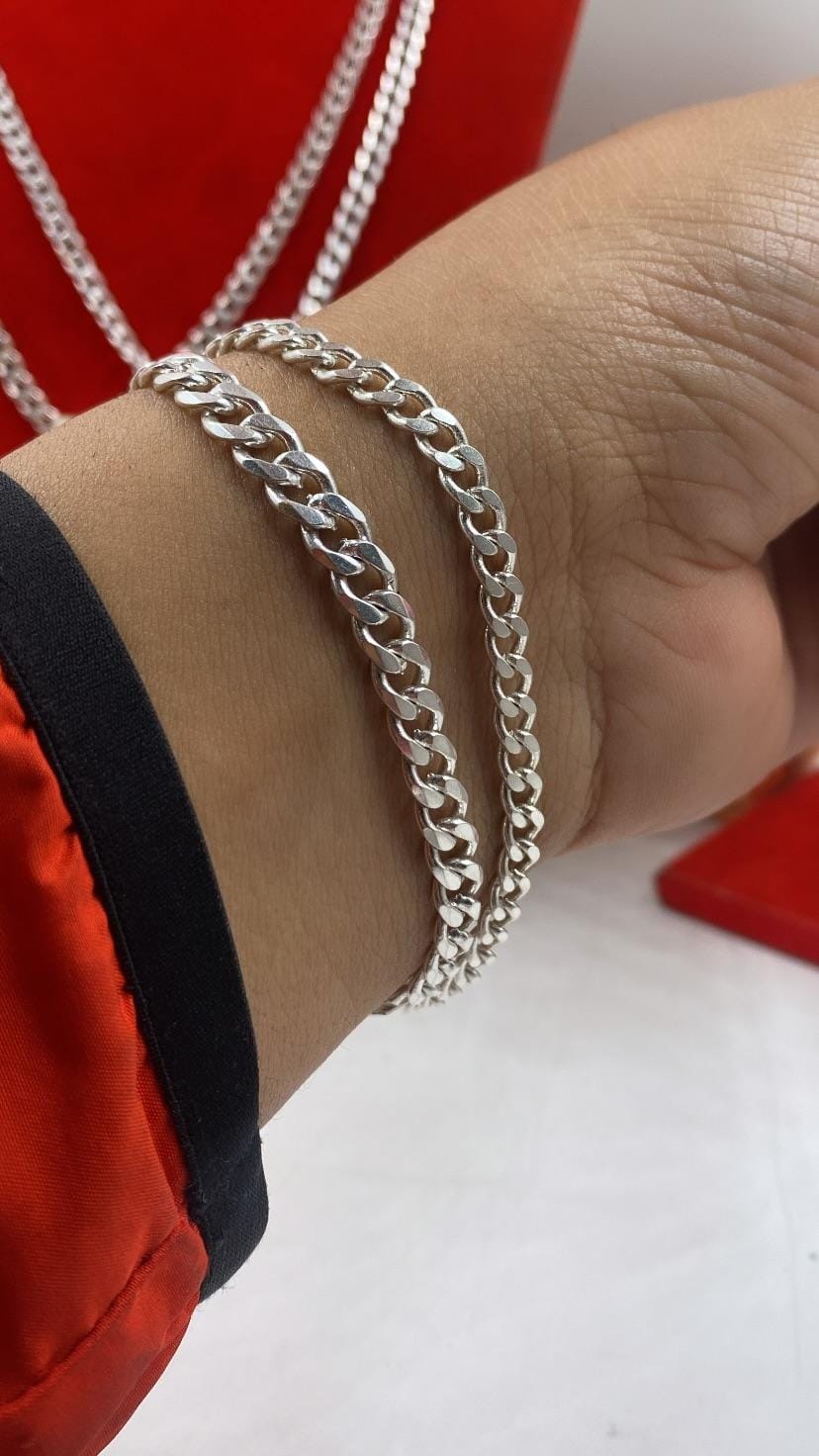 Pulsera Cubana en Plata 925 – 20 cm